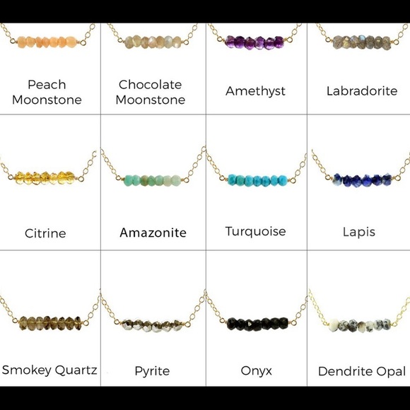 Boutique Turquoise Gems Bar Gold Overlay Necklace - Picture 4 of 4